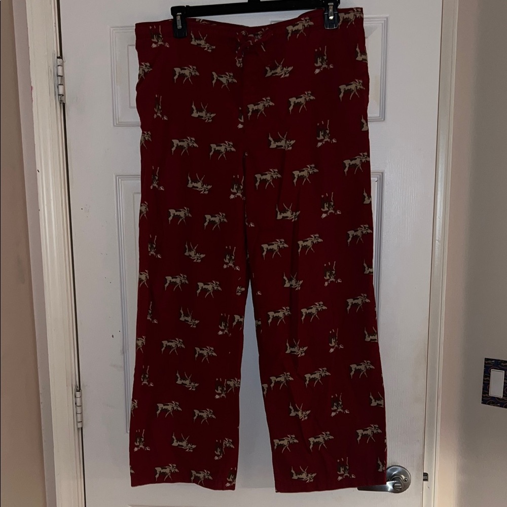 Merona Moose Print Flannel Sleep Pants